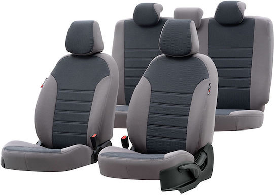 Car Seat Covers Set 8 Pieces Mazda BT-50 Original Design Mazda BT-50 Grey