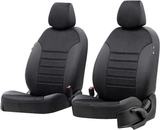 Car Seat Covers Set 8 Pieces Leatherette Mercedes Vito W447 Milano Design Mercedes-Benz Vito Black