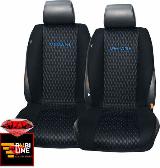 Set Spătare Auto 2buc Piele sintetica Negru