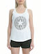 Women's Athletic Blouse Sleeveless White
