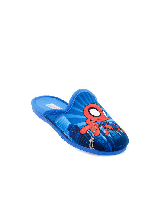Calzados natalia gil παιδικές παντόφλες Spiderman σε μπλε χρώμα