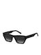 Marc Jacobs Women's Sunglasses with Black Plastic Frame and Black Gradient Lens MARC 657/S 807