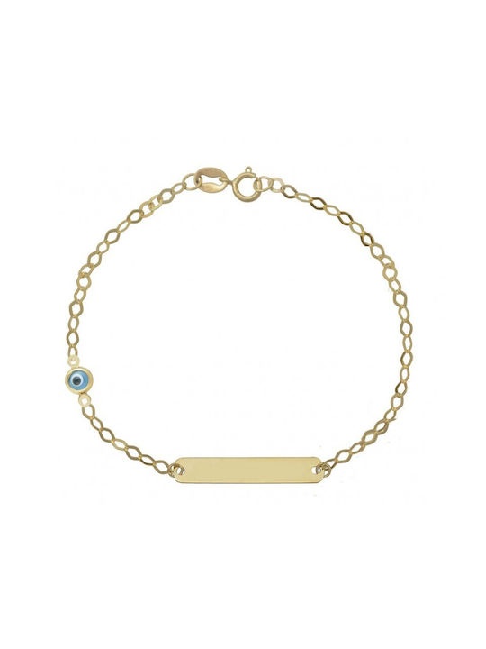 Gold identity bracelet BA37411 14 carat