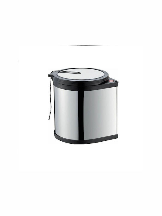 Viospiral Inox Toilet Bin 11lt Silver