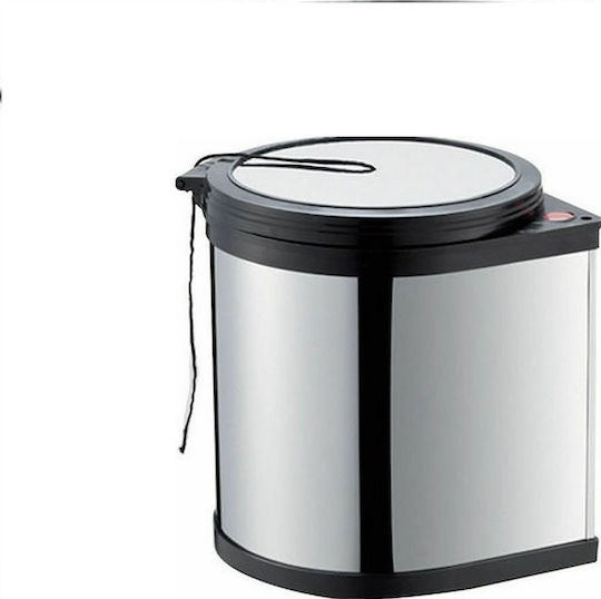 Viospiral Inox Bathroom Basket 11lt Silver