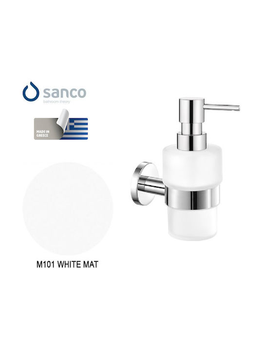 Sanco Ergon Wall Mounted Glass Dispenser White