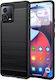 Techsuit Carbon Back Cover Σιλικόνης Μαύρο (Motorola Edge 30 Fusion)