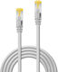 Lindy S/FTP Cat.6a (Gigabit) Καλώδιο Δικτύου Ethernet 1.5m Γκρι