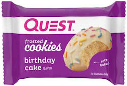 Quest Μπισκότα Πρωτεΐνης Frosted Cookies με Επικάλυψη Birthday Cake 25gr