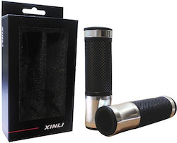 Xinli Motorcycle Grips in Silver Colour