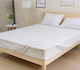 My Home Luxury Schutzauflage King Size mit Rock Weiß 180x200+30cm