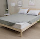 My Home Luxury Schutzauflage King Size mit Rock Gray 180x200+30cm