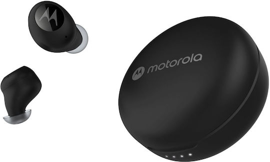 Motorola Moto Buds 250 Bluetooth Handsfree Ακουστικά με Αντοχή στον Ιδρώτα και Θήκη Φόρτισης Jet Black