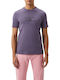 Calvin Klein T-shirt Bărbătesc cu Mânecă Scurtă Violet