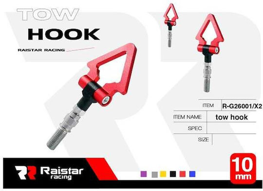 Raistar Car Tow Hook Red