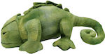 Chameleon stuffed lifelike, soft and cuddly (35x15cm, green)