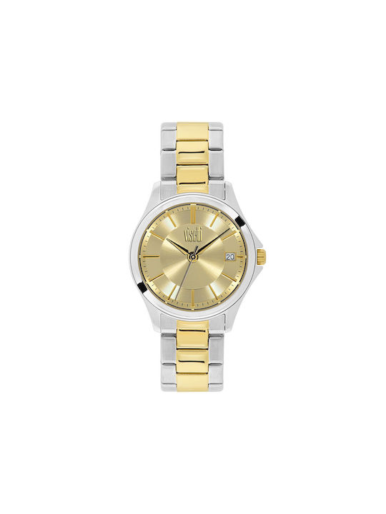 Visetti Watch with Metal Bracelet Silver