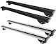 Farad Aluminum Car Roof Bars 120cm for Mazda Premacy 2002 Set with Roof Rack Legs and Lock Black