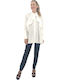 Women's Monochrome Long Sleeve Shirt White