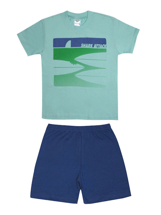 Pretty Baby Kids Set with Shorts Summer 2pcs Turquoise