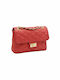 Savil Leder Damen Tasche Crossbody Rot