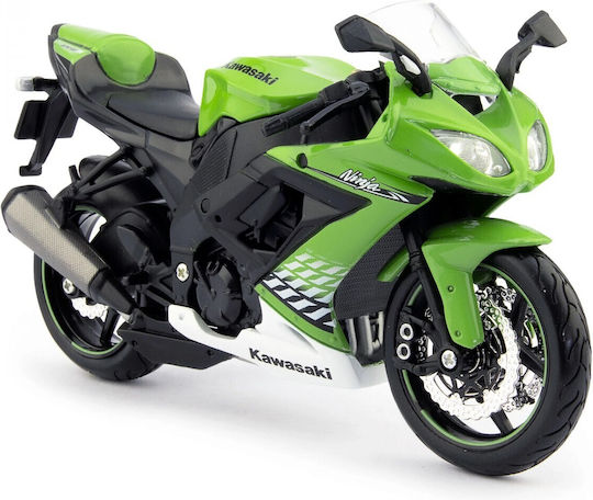 Maisto ZX-10R LIME 2010 Figurină de Modelism Utilaje la Scară 1:12 1cm.