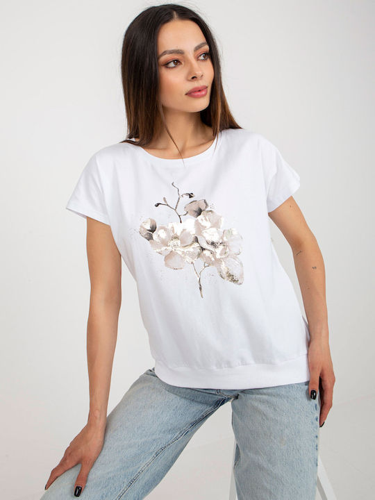 Rue Paris Damen T-shirt Weiß