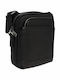 Leder Herrentasche Schulter / Crossbody Schwarz