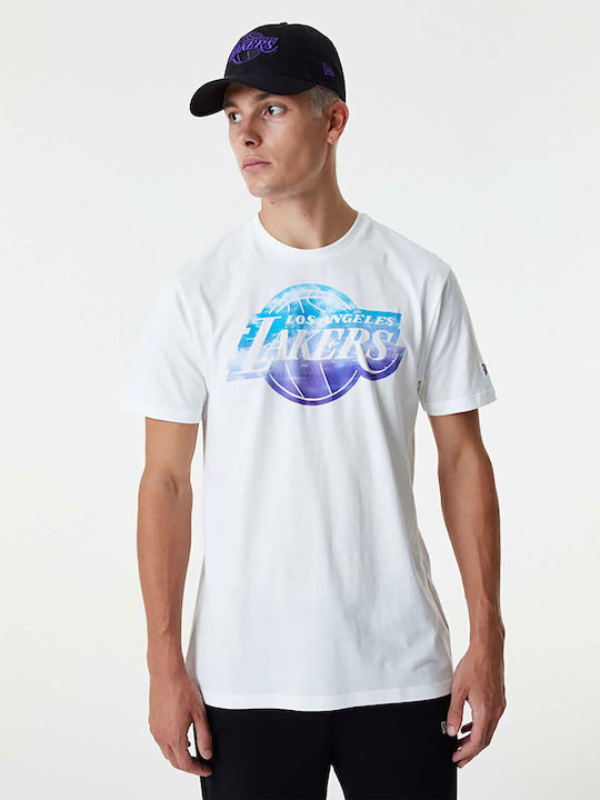 New Era Nba Sky Print Αθλητικό T-shirt Γαλάζιο