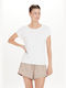 Ausdauer-T-Shirt Carrolli W S/S Tee - 1002 Weiß