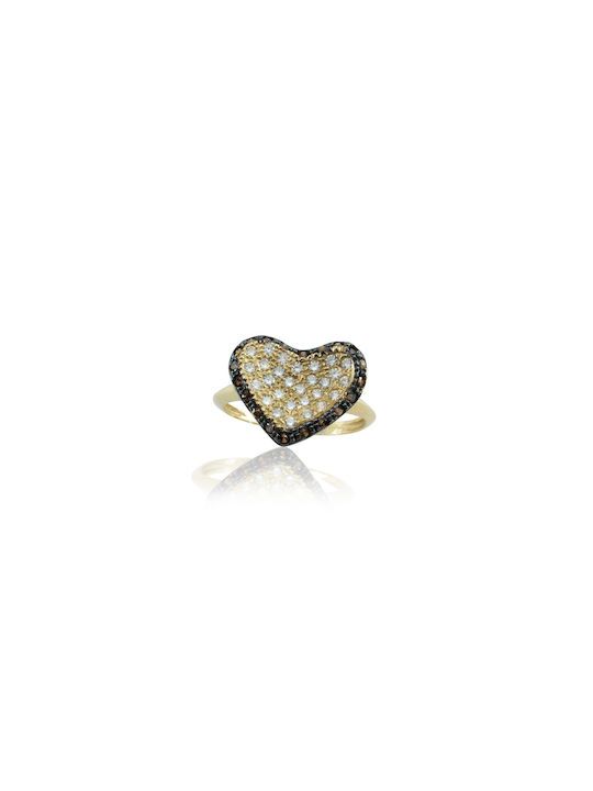 Heart Ring in 14K Yellow Gold