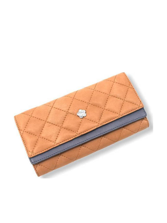 Leather Women's Wallet Classic Beige