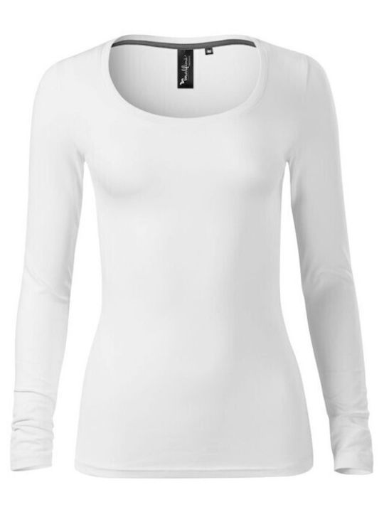 Malfini Brave Damen Sportliche Bluse Langärmelig Weiß