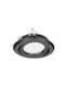 Redled 6176 Round Metallic Recessed Spot with Socket GU10 Black 1pcs