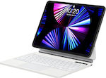 Baseus Brilliance Klappdeckel Kunststoff mit Tastatur Englisch US Weiß (iPad Air 2020/2022 / iPad Pro 2018 11" / iPad Pro 2020 11" / iPad Pro 2021 11") ARJK010102