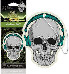 Aroma Car Lufterfrischer-Karte Autoanhänger Muertos Headphones Skull 1Stück