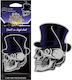 AMiO Car Air Freshener Tab Pendand Muertos Skull In Hat Black Oud