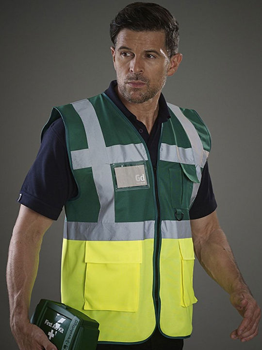 Yoko HVW801 Paramedic Men's Safety Vest with Re...
