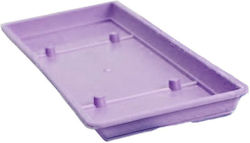 Micplast 018.084008 Rechteckig Teller Pflanzgefäß Lila 35x15cm