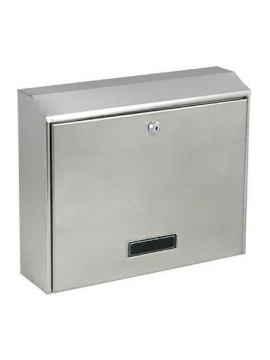 Viometal LTD Cutie Poștală pentru Exterior Inox în Culoarea Argint 29x10x37cm
