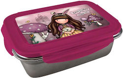 Graffiti Kids Lunch Stainless Steel Box Pink