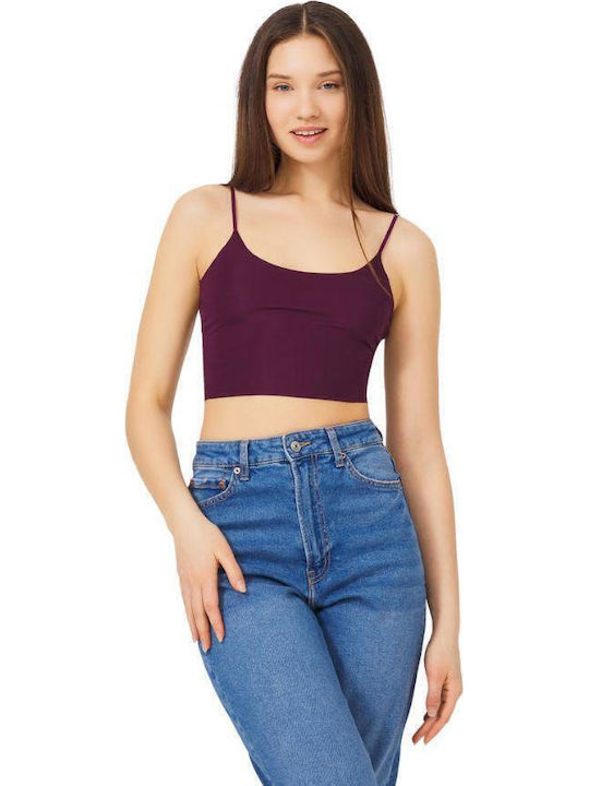 CottonHill Christina Top Vara cu Bretele Violet