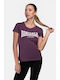 Lonsdale Women's T-shirt Purple