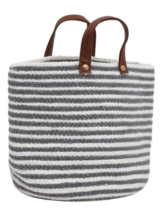 Fabric Decorative Basket 22x22cm Fylliana