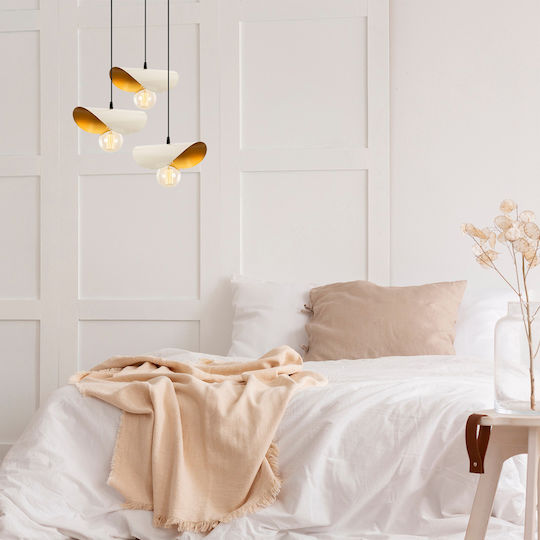 Opviq Sivani MR 964 Pendant Light White with Socket E27 30x10x106cm