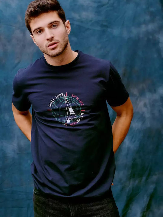 Redgreen T-shirt Navy Μπλε