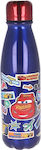 Gim Cars Kinder Trinkflasche Disney Autos Aluminium Blau 600ml