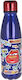 Gim Cars Kids Water Bottle Disney Cars Aluminium with Screw Cap Non Spill Blue 600ml