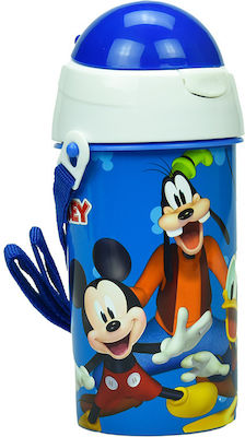 Gim Mickey Funhouse Sticlă pentru Copii Mickey Plastic Albastru 500ml