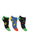 Kal-tsa Kids' Ankle Socks Multicolored 3 Pairs